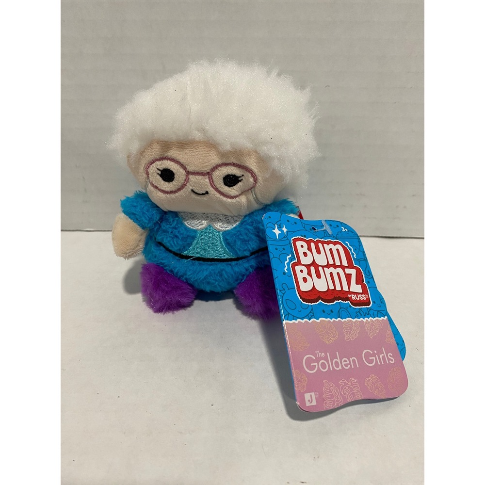 BumBumz Plush The Golden Girls Sophia Petrillo Blue 4.5in New With Tags